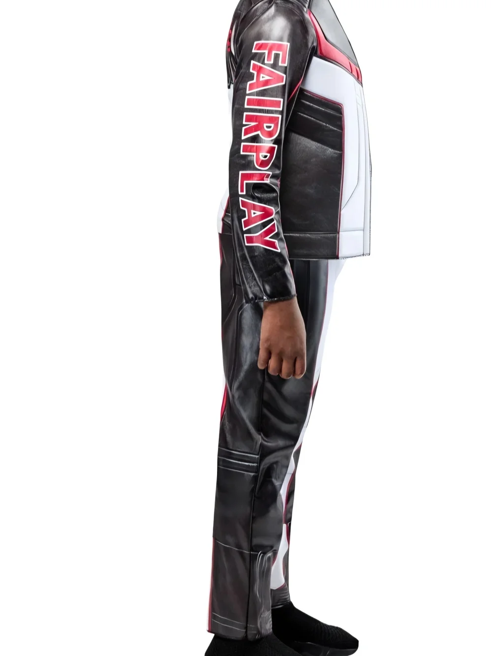Kids Mr.Terrific Black, Gray & Red Superhero Costume with Mask